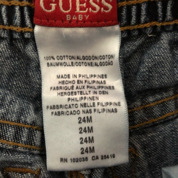Guess Baby Boy Blue Jeans. Size 24 months. - Picture 3 of 6
